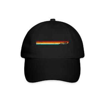 Sunset Stripes Skyline - Baseball Cap - black/black - Front