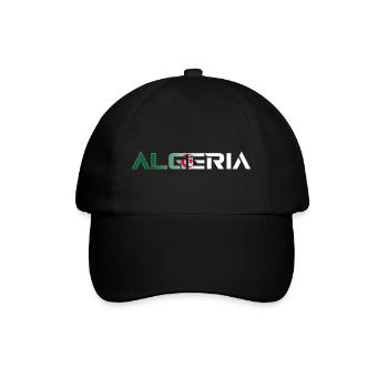 Country lettering - ALGERIA - Algeria flag - Baseball Cap - black/black - Front