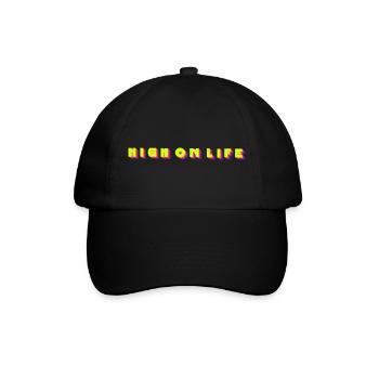 high on life - Baseball Cap - black/black - Front