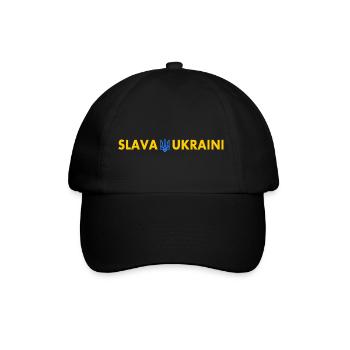 Slava ukraini - Baseball Cap - black/black - Front
