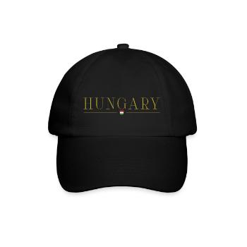 I Love Hungary, Elegance Style Design T-Shirt - Baseball Cap - black/black - Front