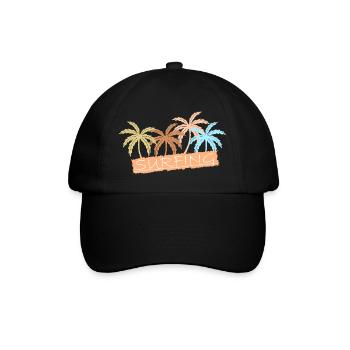 Surfer - Baseballkappe - Schwarz/Schwarz - Vorne