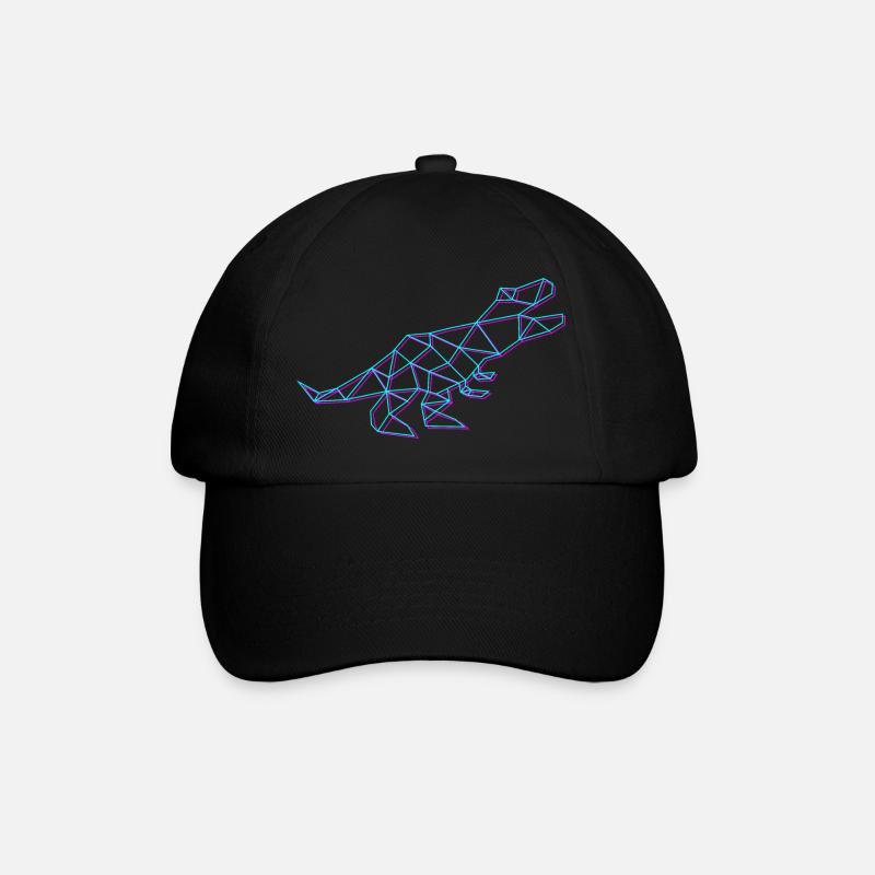 Neon-Rex - Baseballkappe - Schwarz/Schwarz