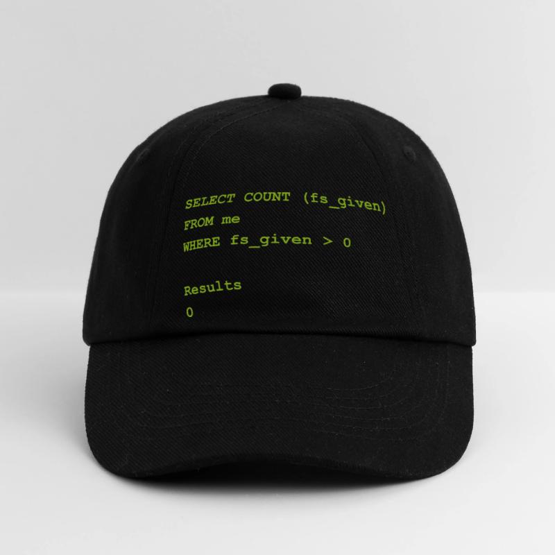 Select count geschenk Programming Informatique Casquette classique