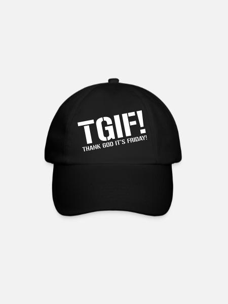 TGIF - Thank God It's Friday - Baseball Cap - black/black