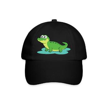 Crocodile - Casquette classique - noir/noir - Devant