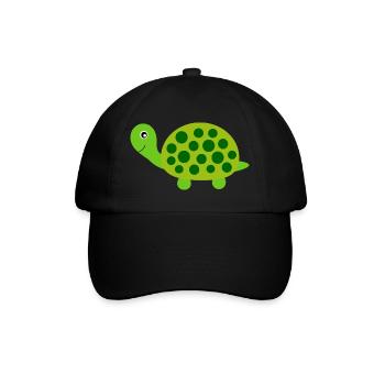 Schildkröten Schildkröten - Baseballkappe - Schwarz/Schwarz - Vorne