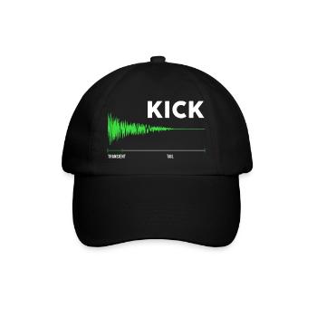 Drum Kick Effet sonore Batterie - Casquette classique - noir/noir - Devant