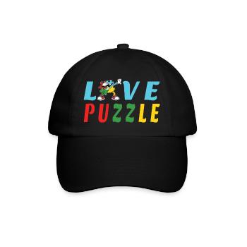 Love Puzzle - Baseball Cap - black/black - Front