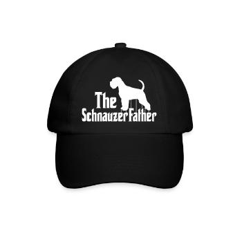 Lustig Schnauzer Herrchen Parodie Riesenschnauzer - Baseballkappe - Schwarz/Schwarz - Vorne