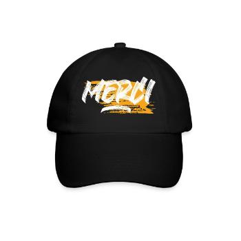 Merci - Casquette classique - noir/noir - Devant