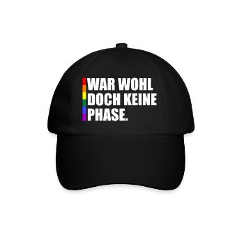 War Wohl Doch Keine Phase - Baseballkappe - Schwarz/Schwarz - Vorne