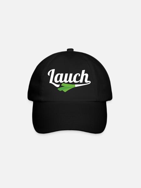 Lauch ohne Muskeln - Baseballkappe - Schwarz/Schwarz
