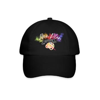 Mon plan retraite peinture - Casquette classique - noir/noir - Devant