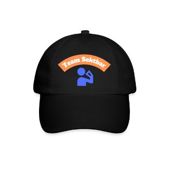 Team Sektbar - Baseballkappe - Schwarz/Schwarz - Vorne