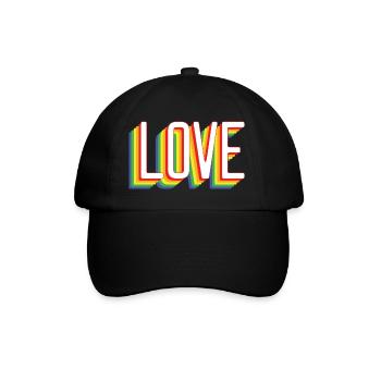 Love Rainbow - Baseball Cap - black/black - Front