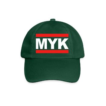 Myk - Mayen - Motiv für Mayener Jungs und Mädels - Baseballkappe - Flaschengrün - Vorne