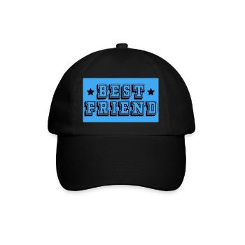 Meilleur ami tshirt bleu - Casquette classique - noir/noir - Devant