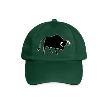 Stier - Baseballkappe - Flaschengrün - Vorne