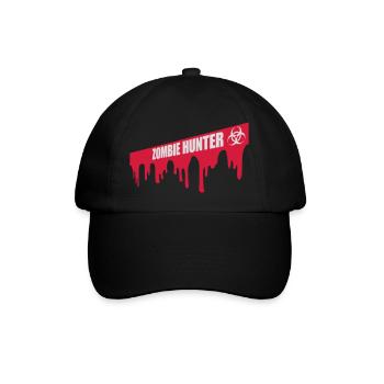 zombie hunter Halloween Quote - Baseball Cap - black/black - Front