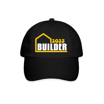 Construction de maison de propriétaire d’immeuble 2023 - Casquette classique - noir/noir - Devant