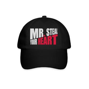 Monsieur vole votre cœur - Casquette classique - noir/noir - Devant