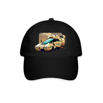 8 Bit Retro Transporter dans rétro Pixel Graphics - Casquette classique - noir/noir - Devant
