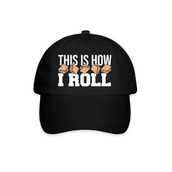 C’est ainsi que je rôle Smore Marshmallow Camper Campin - Casquette classique - noir/noir - Devant