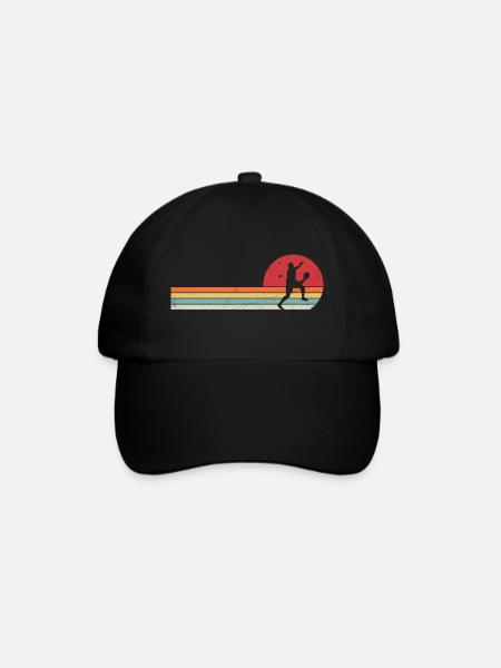 Retro Padel - Baseballcap - zwart/zwart
