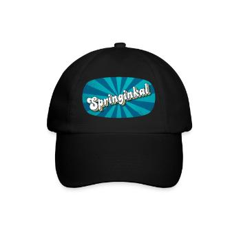 Springinkal - lively boy, pet name - Baseball Cap - black/black - Front