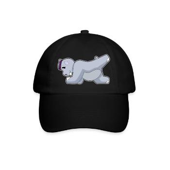 Hippopotamus Abdominal Training Bodybuilding - Baseball Cap - black/black - Front