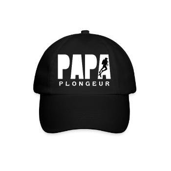 PAPA PLONGEUR 1 - Casquette classique - noir/noir - Devant