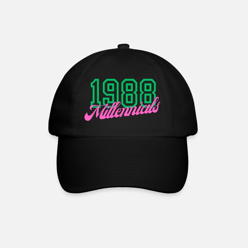 1988 Millennial Digital Keynote Design - Casquette classique - noir/noir
