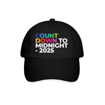 Countdown To Midnight - 2025 - Baseball Cap - black/black - Front