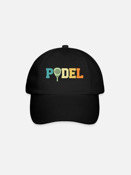 Retro padel - Baseball Cap - black/black