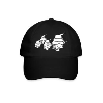 Croquis de la ruche - Casquette classique - noir/noir - Devant