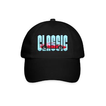 CLASSIC Sportwagen Supersportwagen - Baseballkappe - Schwarz/Schwarz - Vorne