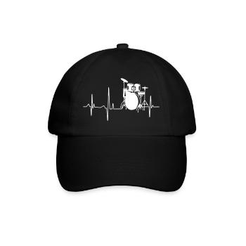 Rythme cardiaque du batteur - Casquette classique - noir/noir - Devant