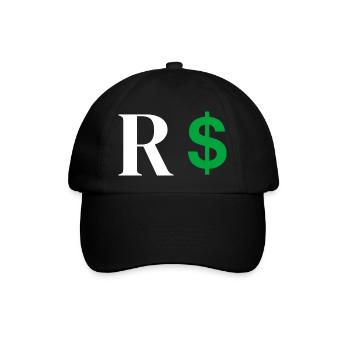 Lettre r dollar - Casquette classique - noir/noir - Devant