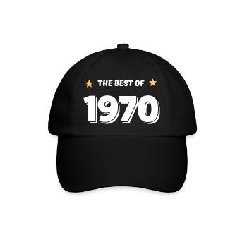 Das Beste von 1970 - Baseballkappe - Schwarz/Schwarz - Vorne