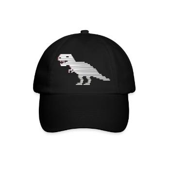 Dinosaurier Dinosaurier Dinosaurier T-Rex - Baseballkappe - Schwarz/Schwarz - Vorne