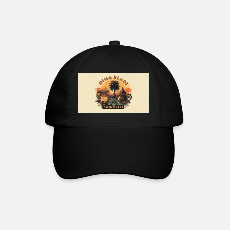 Café Marocain Lounge Vintage - Casquette classique - noir/noir