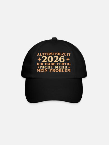 Altersteilzeit 2026 Arbeitskollege Frührente - Baseballkappe - Schwarz/Schwarz