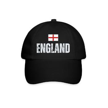 Drapeau de l’Angleterre, patriote anglais - Casquette classique - noir/noir - Devant