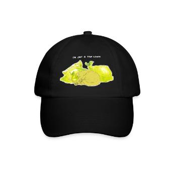 NUR EINE WINZIGE ZITRONE - Baseballkappe - Schwarz/Schwarz - Vorne