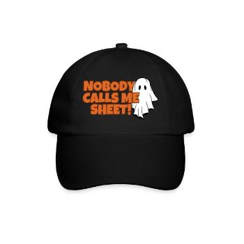 Nobody Calls Me Sheet Ghost Tee - Baseball Cap - black/black - Front