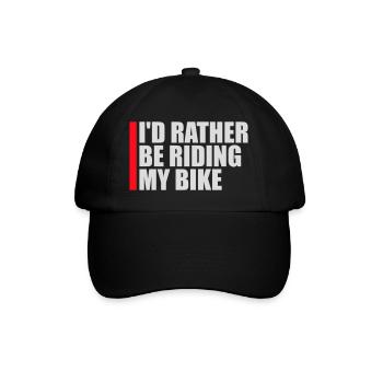 Cycling I'd Rather Be Riding My Bike Bike - Baseball Cap - black/black - Front