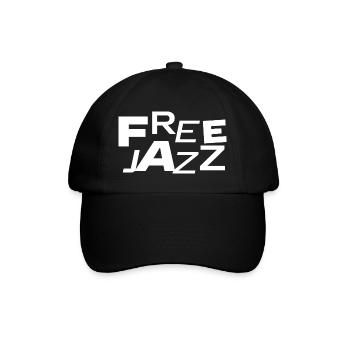 Free Jazz Bold Typography - Baseball Cap - black/black - Front