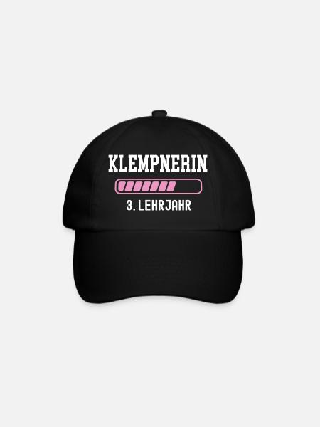Klempnerin Ausbildung 3 Lehrjahr Klempner Lehre - Baseballkappe - Schwarz/Schwarz