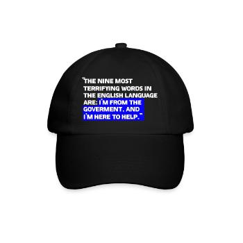 Paradoxical State Aid Quotes - Baseball Cap - black/black - Front